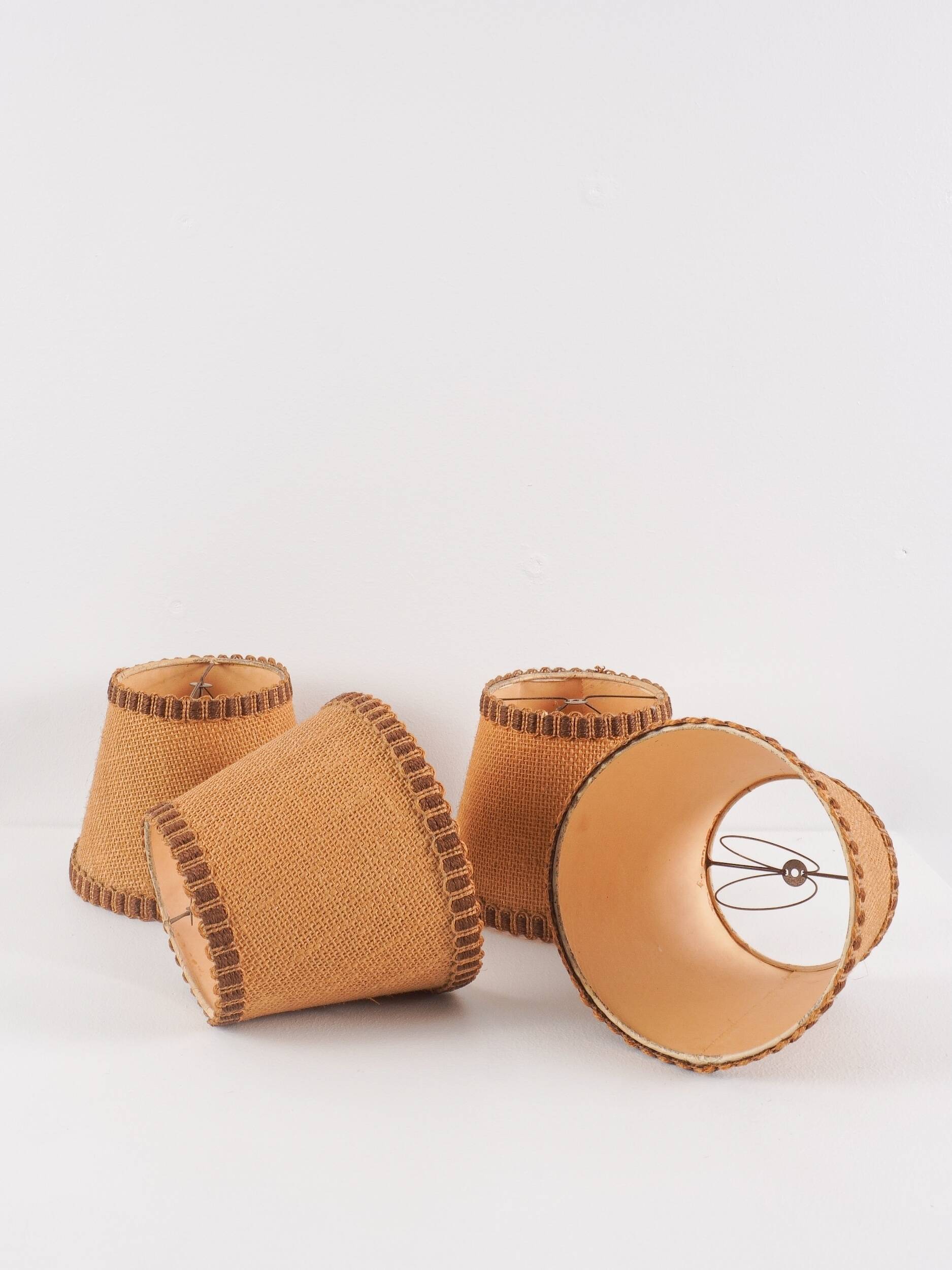 AUDOUX & MINET (attributed to) - Pair of wall lights France, circa 1950 - Rope