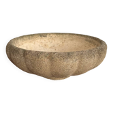 Coupe Vasque Godronnee Pierre Reconstituee Bassin Jardiniere Deco Jardin⁠