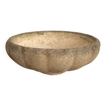 Vasculum Coupe Godronnée Reconstituted Stone Garden Planter Decoration Garden