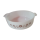 Arcopal dish with round flowers with handle