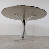 Vintage chrome dining table, 1970s