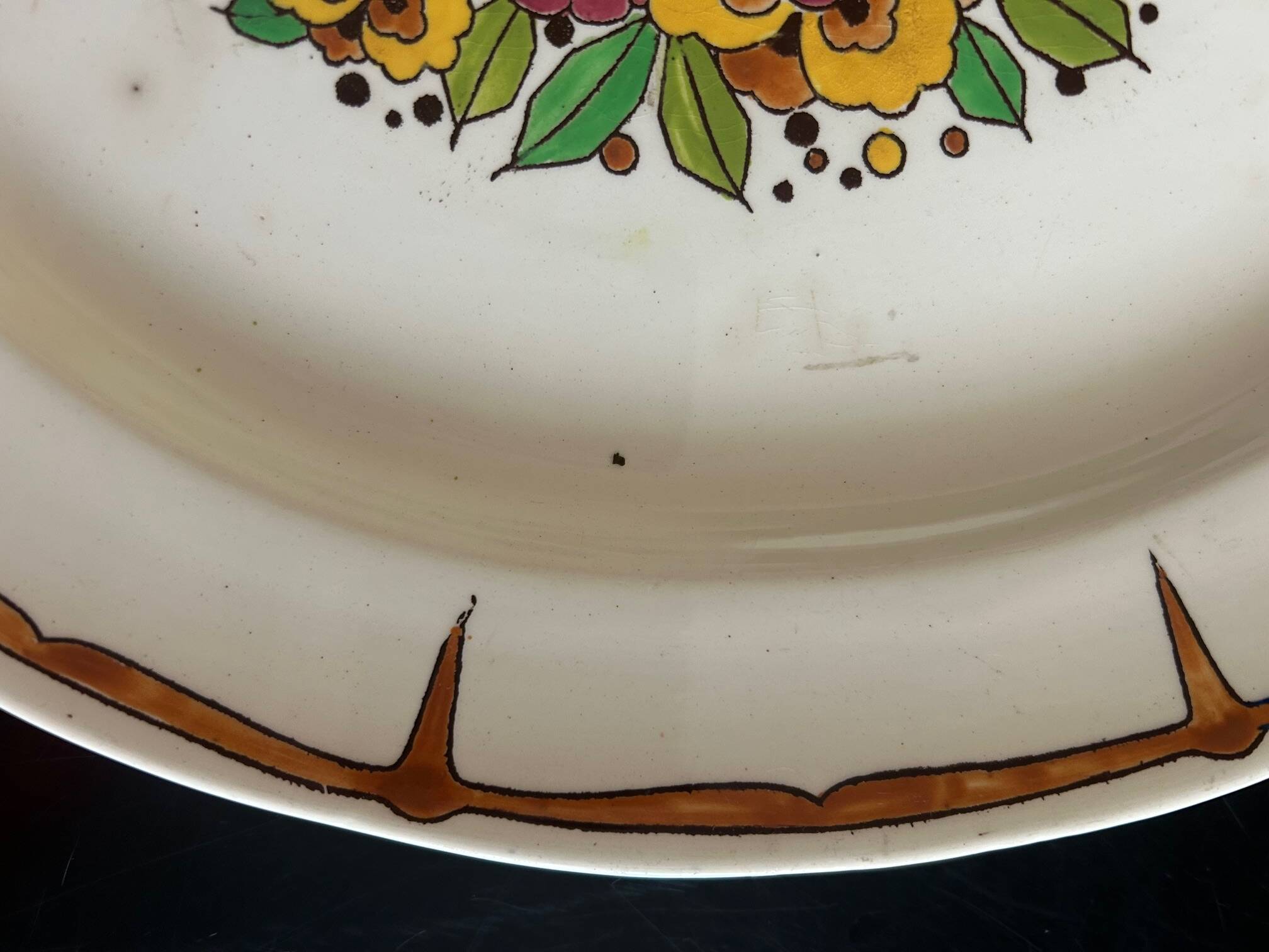 Set of art deco dishes boch fréres la louviére