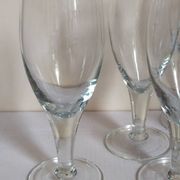 Six verres à pieds en verre soufflé XXL
