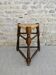 Tabouret tripode et assise paillée, années 60