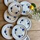 Set of 8 vintage dessert plates, Murcie model by Moulin des Loups