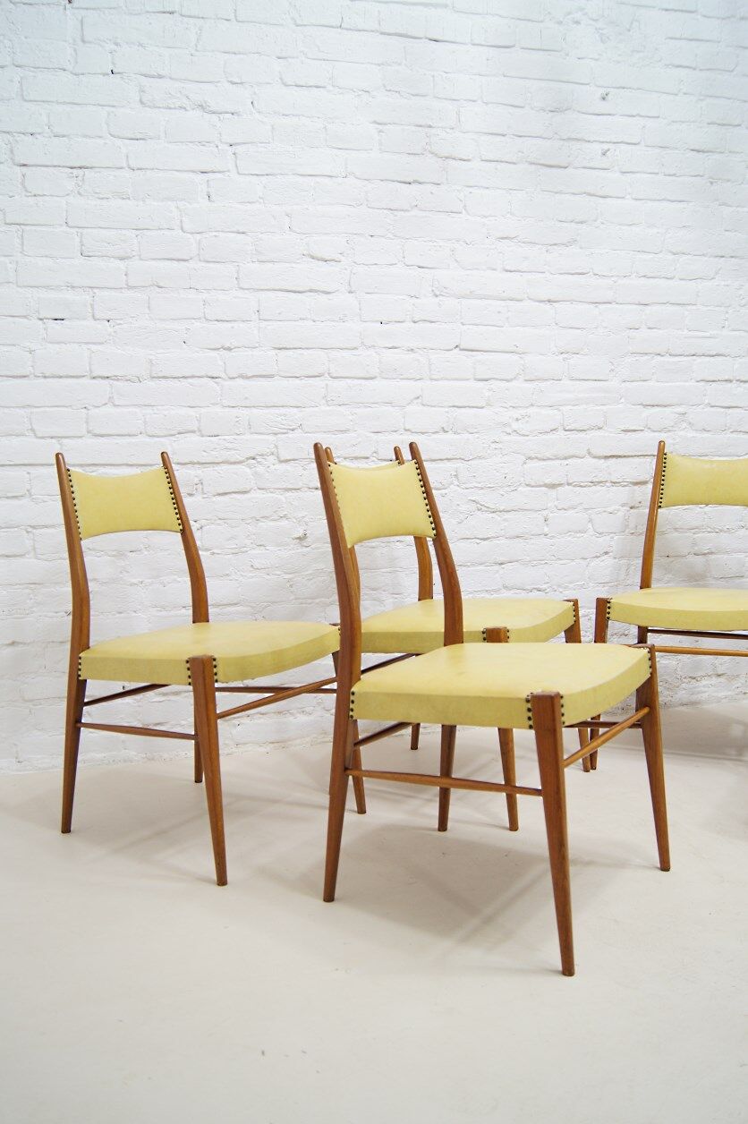 Mid-century Austrian dining chairs, 1950s, set of 6