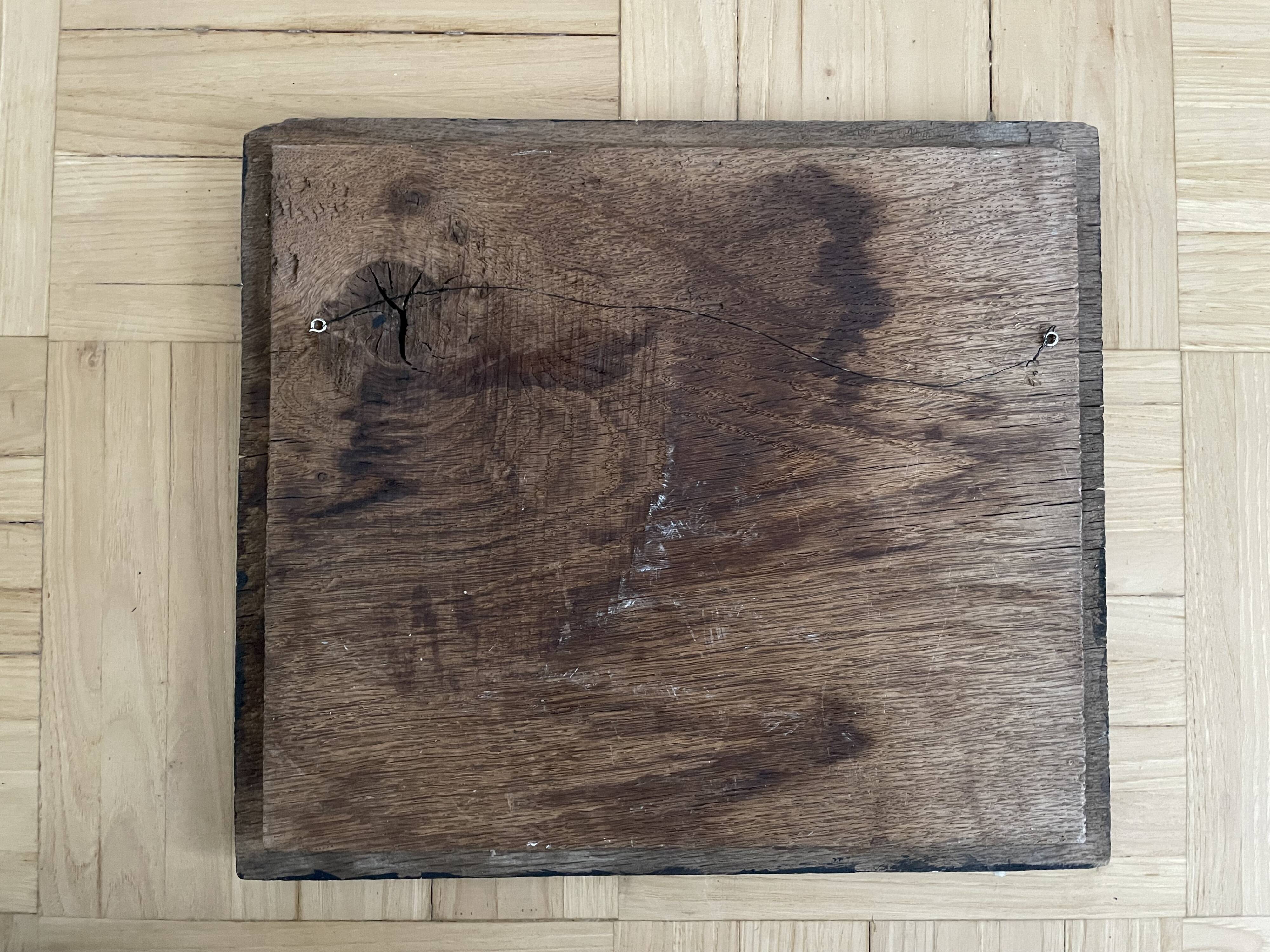 Maritime landscape, oil on thick wooden panel