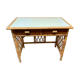 Flat desk in rattan and formica 1970s'