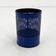 Blue perforated metal bin, 1980