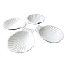 4 Pillivuyt white porcelain shell cups