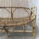 Vintage rattan bench