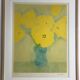 Signed and justified lithograph by pierre boncompain, untitled (tulips baroques), 1982