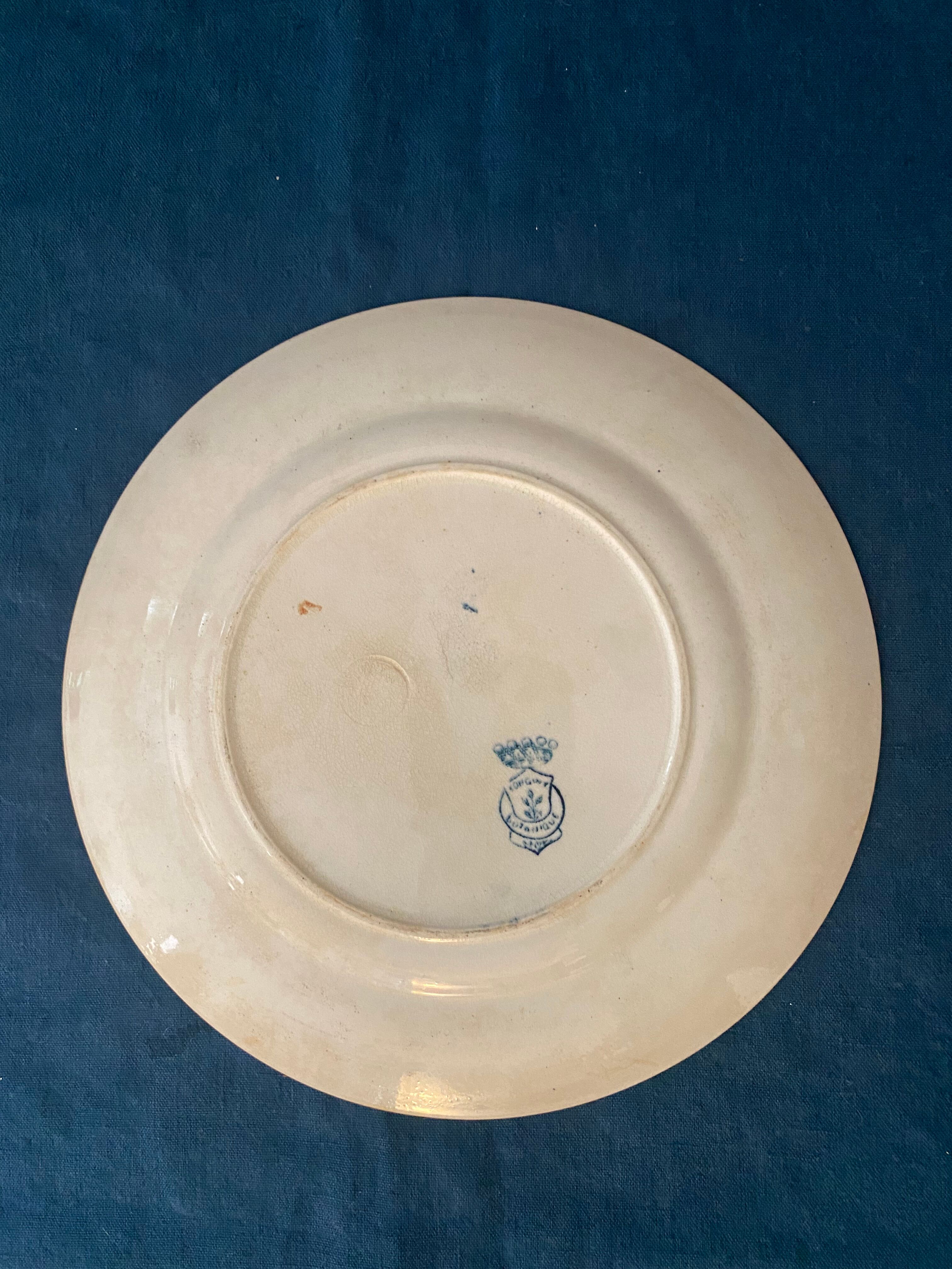 Lot 4 flat plates - Manufacture de Longwy