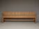 Dutch Traditionalist oak bench, Delft School. 1920s