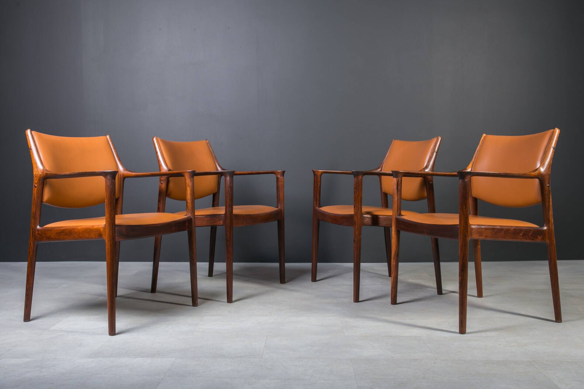 Set of 4  "Elton" Armchairs by Torbjørn Afdal, Norway, 1960s