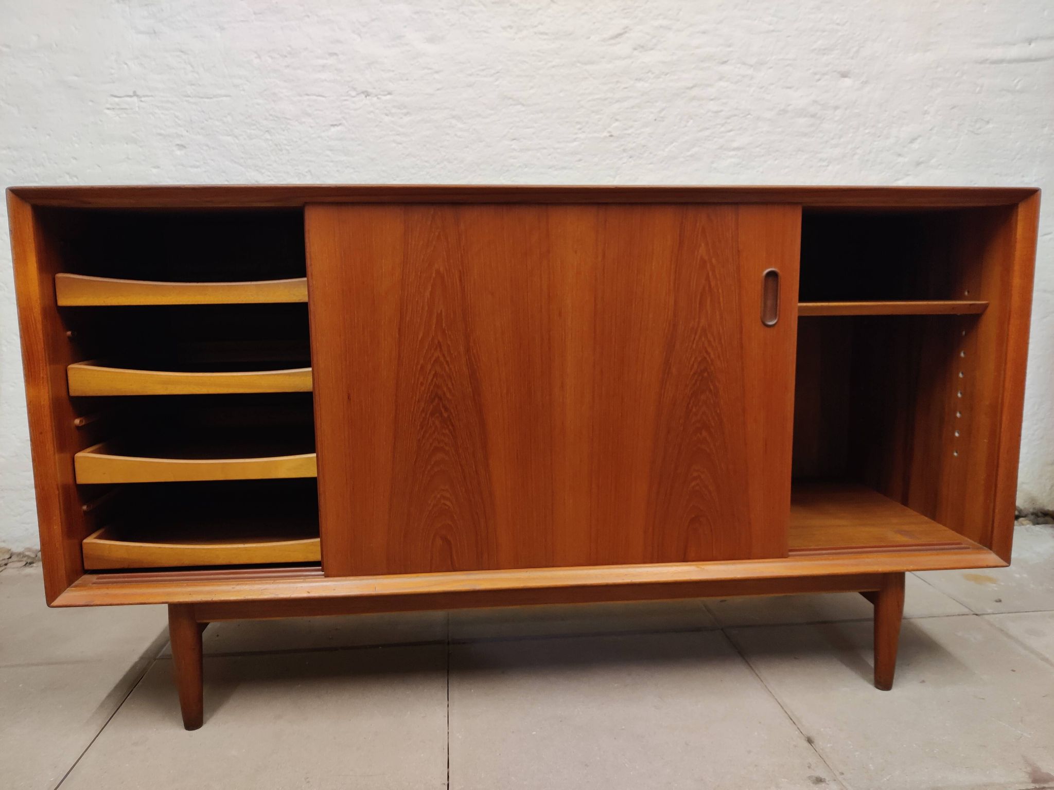 Danish teak enfilade OS11 by Arne Vodder for Sibast Furniture