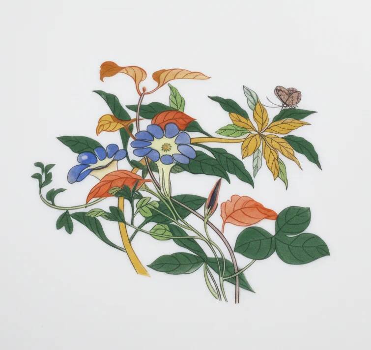 Service Volubilis blue, Old China, The Master Porcelain Makers of Limoges