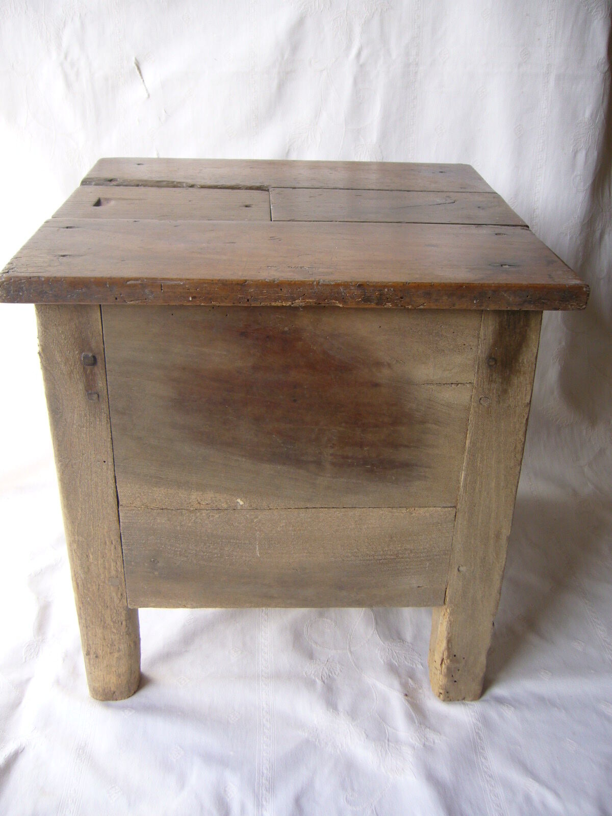 Ancient salt chest stool