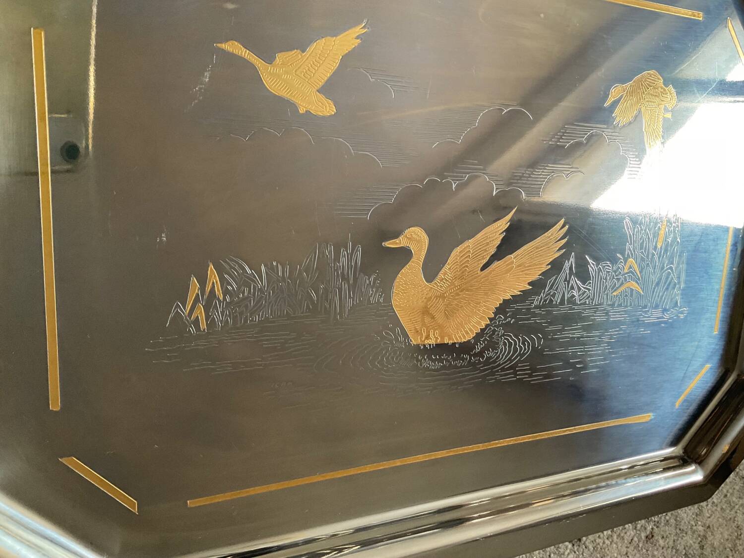 Plateau vintage Giorinox Italy des années 70