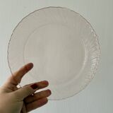 Lot de 6 ssiettes à dessert vintage en rosaline Arcoroc