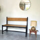 Bench wood and straw