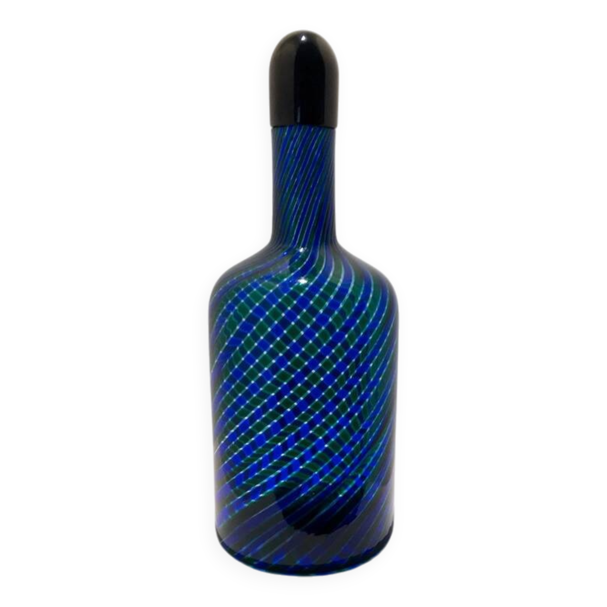 Salviati Murano glass “cane” carafe