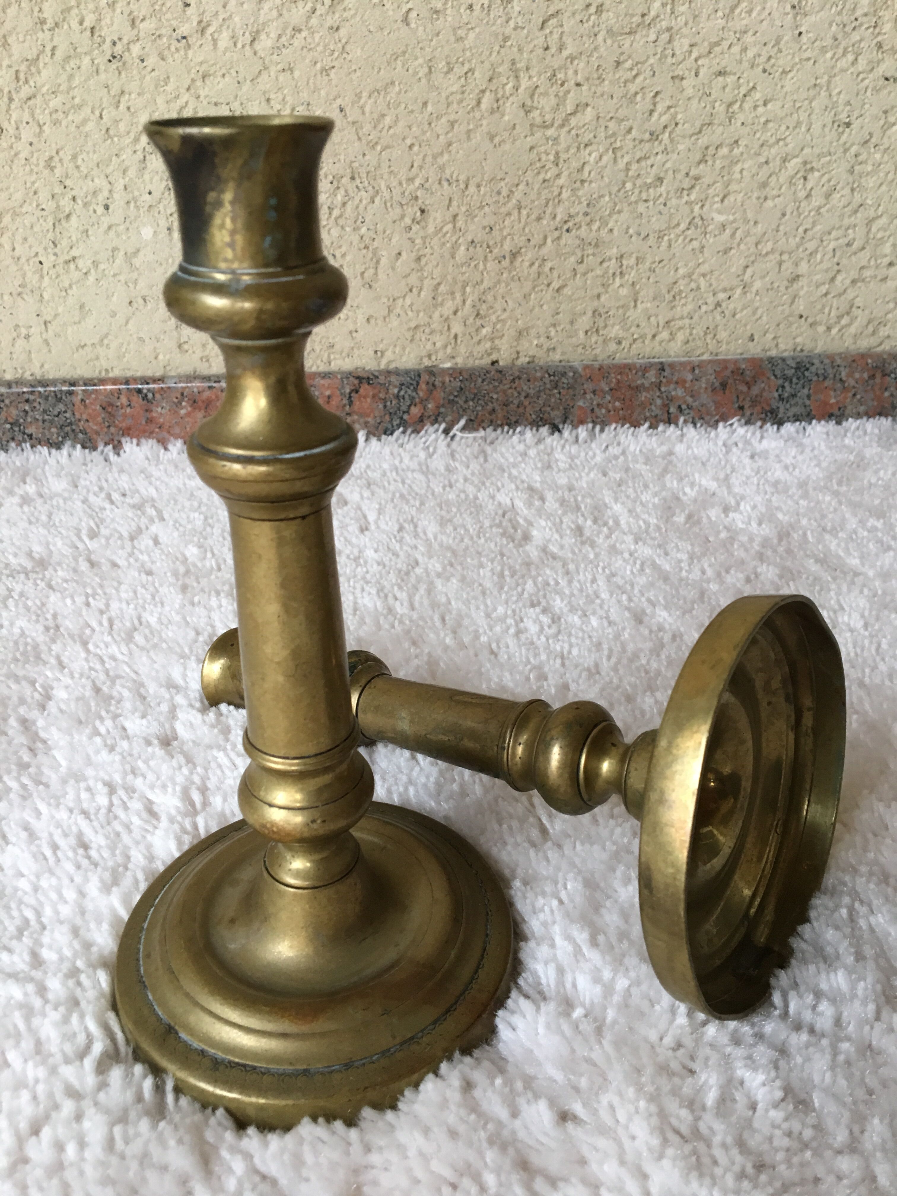 Pair of brass candlestick