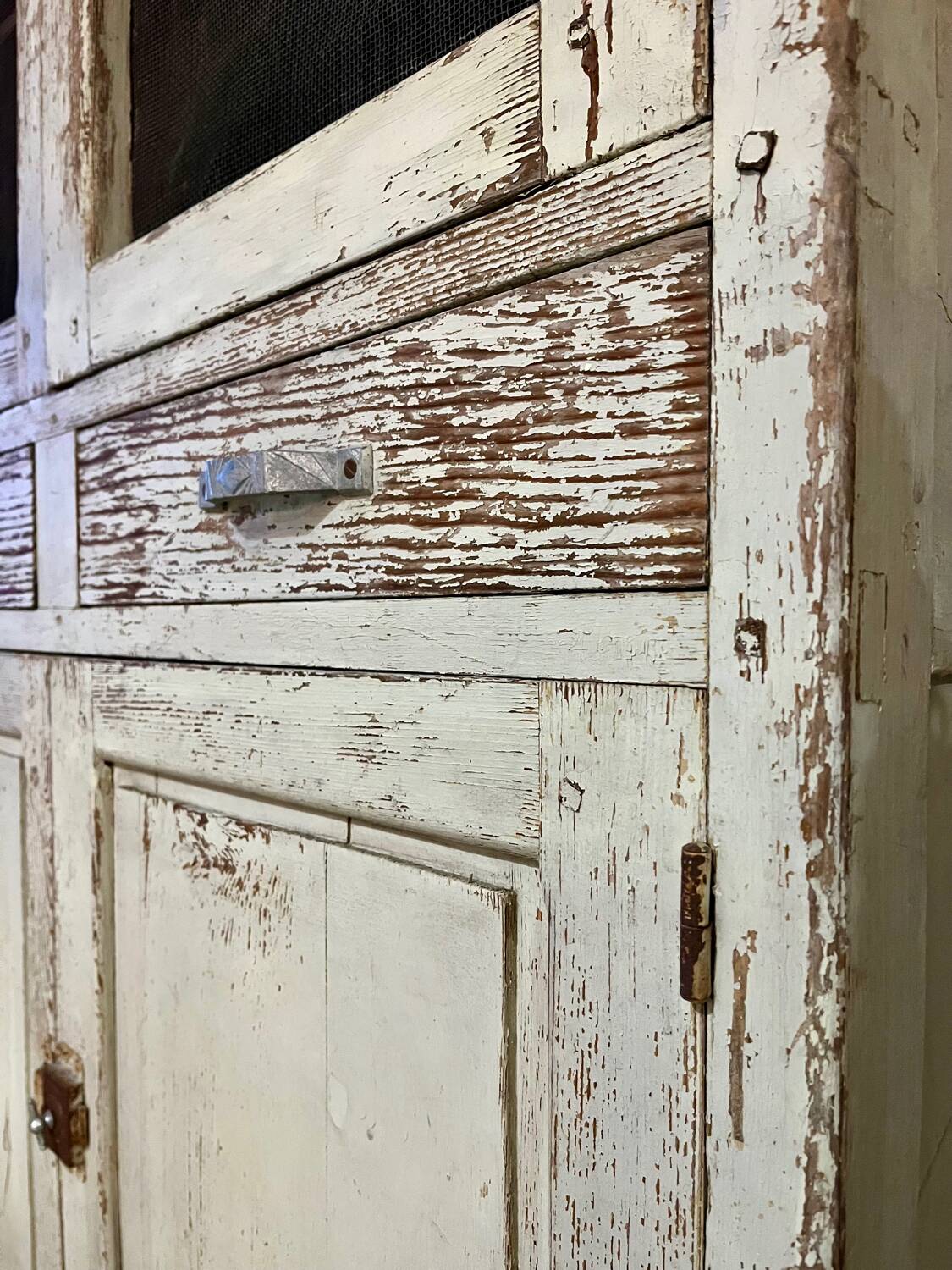 Buffet, dresser, pantry in patinated wood