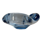 Blue ashtray from the "Akva" series by Per Lütken for Holmegaard
