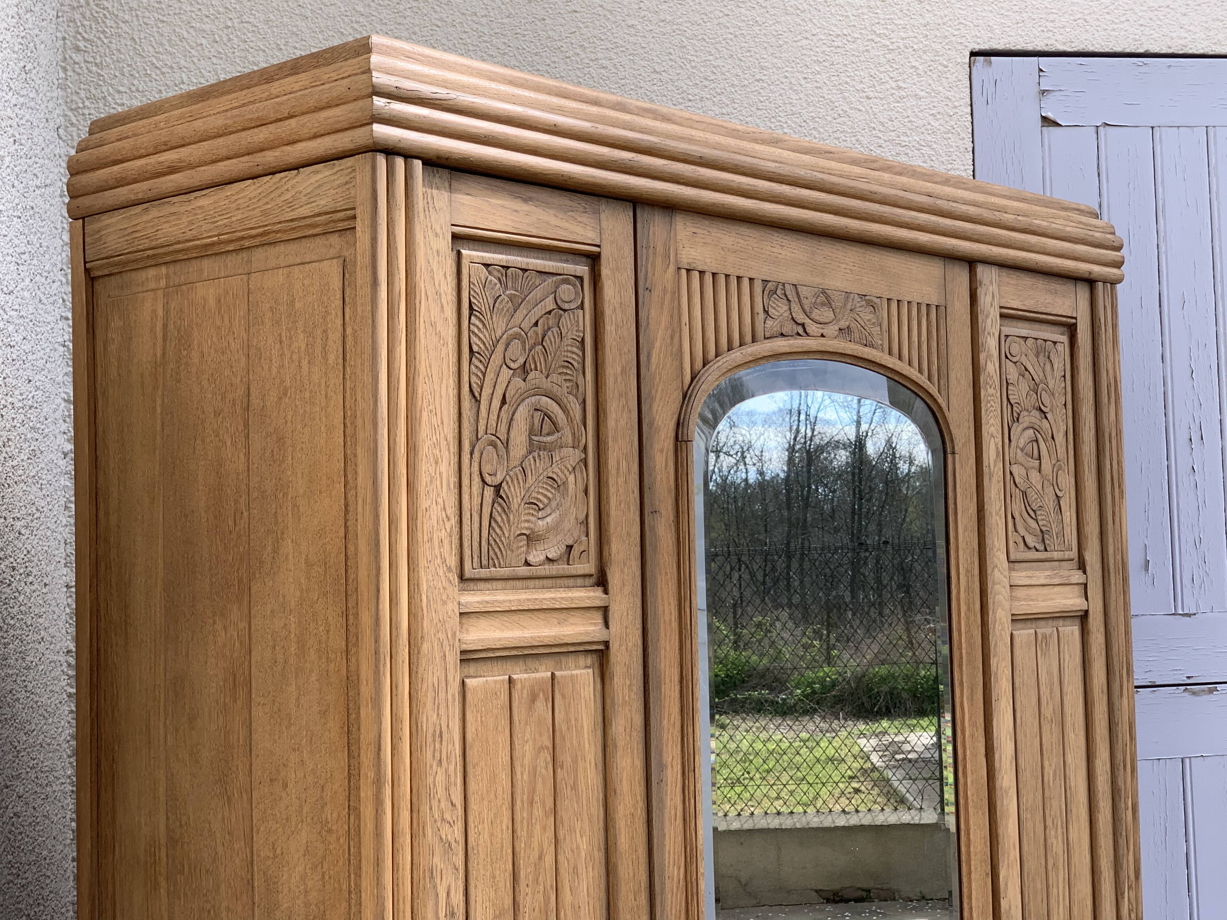 Parisian wardrobe raw wood 1920