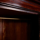 Wardrobe mahogany carved mirror new art