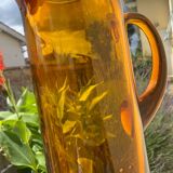 Large blown glass carafe