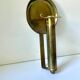 Vintage brass Scandinavian Art Deco wall candle holder sconce