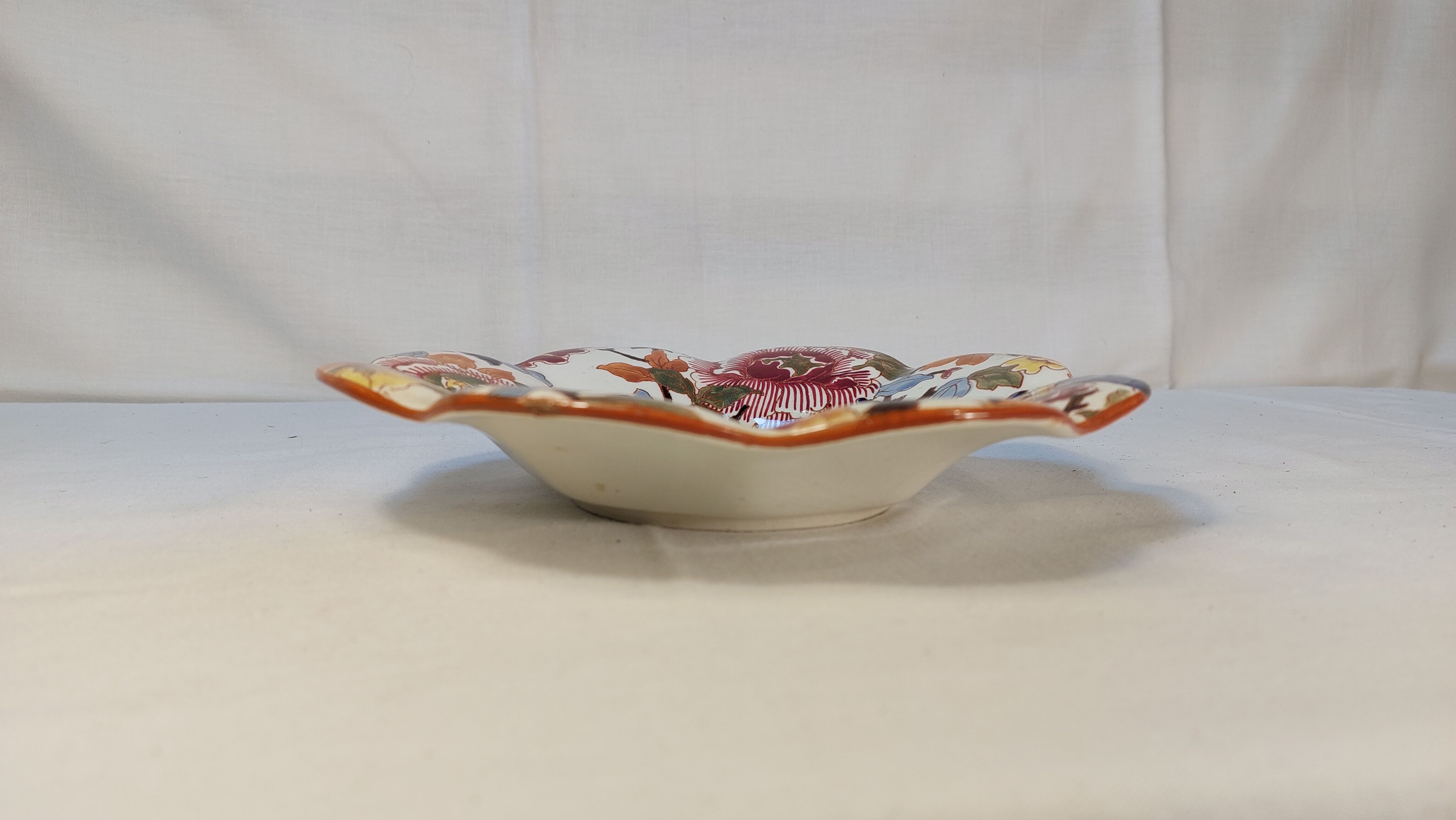 Hollow plate Gien floral decoration Peony