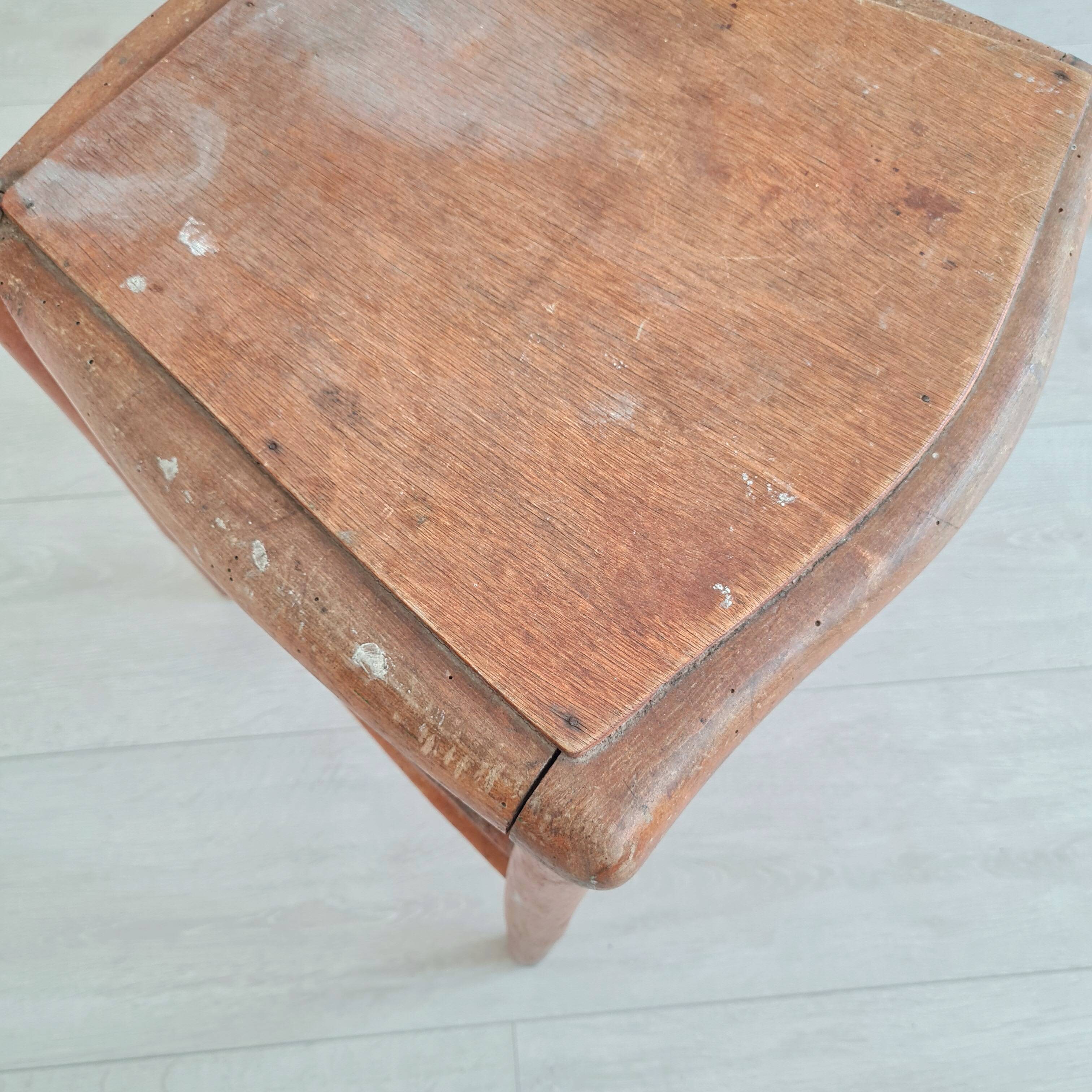 Mismatched wooden bistro chairs