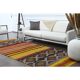 1970s Vintage Turkish Oushak Handmade Wool Cotton Orange Runner Rug 136x327