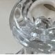 Pair of crystal candlesticks from Vannes le Chatel, 1960