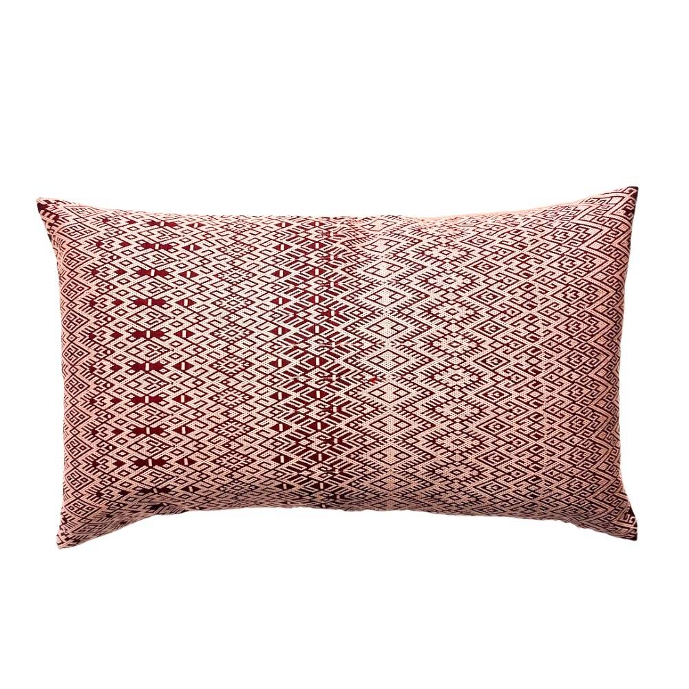 Burgundy Kachin cushion