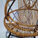 Adult chair rattan oval feet metal