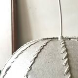 Italian suspension lamp, cocoon ball in resin, 1970s design.