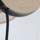 Rare handmade Søholm ceramic table lamp with jute lampshade / Mid-century Danish modern design / 1960s/1970s