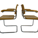 Ensemble de 4 chaises Cesca modèle B64 Cesca Marcel breuer