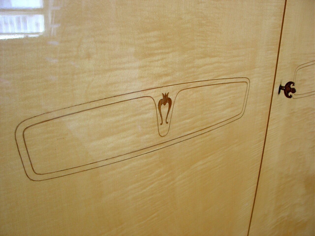 Vintage wardrobe maple feather, 50s