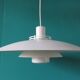 Large white suspension with cups. "Form Light" Denmark 1970