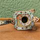 Cloisonne bronze hand candle holder, Napoleon III