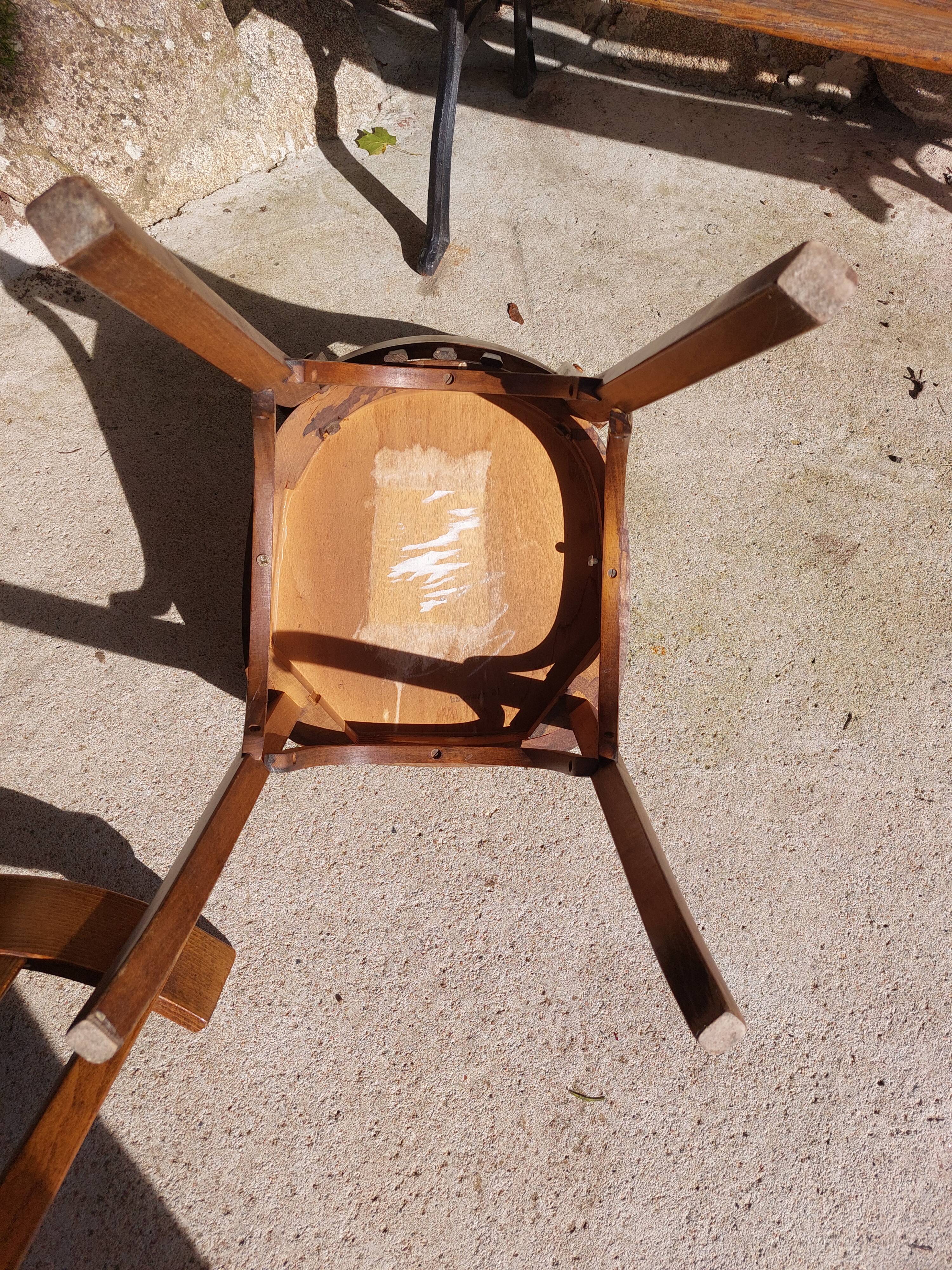 5 vintage Baumann bistro chairs