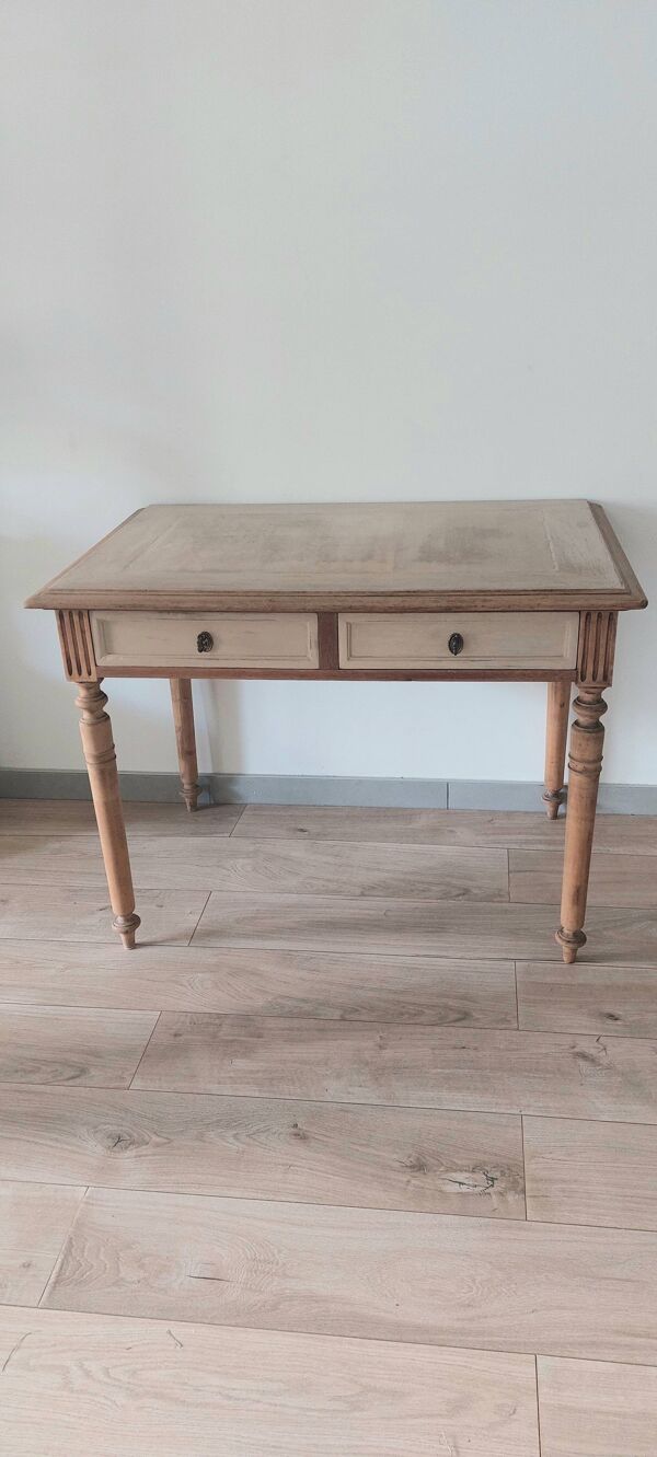 Bureau en chêne massif style Louis philippe