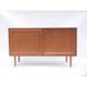 Small vintage Danish Scandinavian sliding sideboard