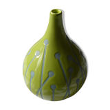 Green ceramic vase