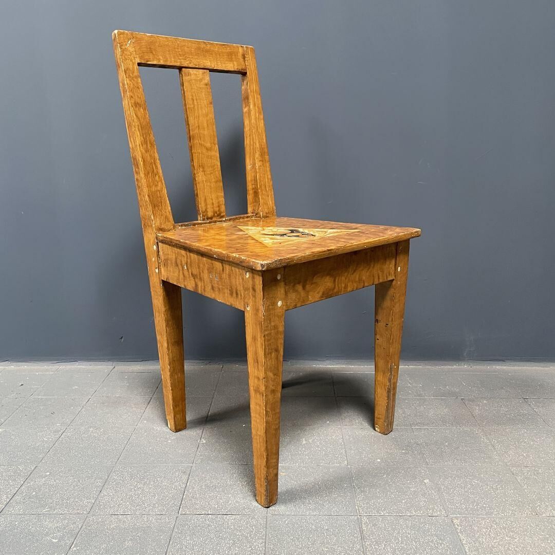 Set of 2 painted Swedish chairs